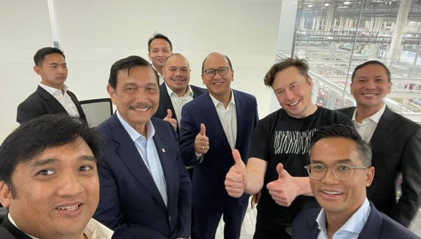 Delegasi pejabat dan pengusaha Indonesia bertemu Elon Musk
