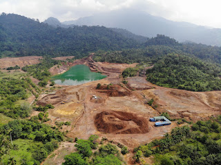 Lokasi PT. Lhong Setia Mining. (Foto : Junaidi Hanafiah)