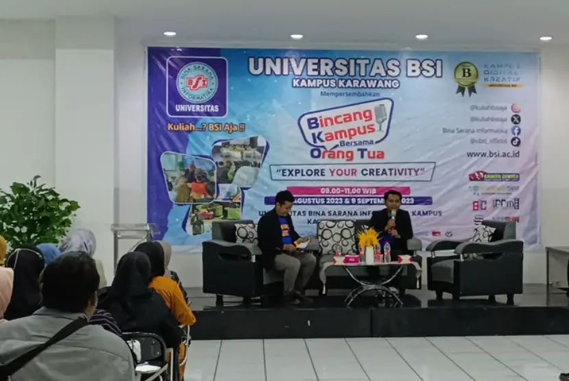 Universitas BSI Bina Sarana Informatika Kampus Karawang Gelar Bincang Kampus Bersama Orang Tua BKOT dengan Tema Expolre Your Creativity