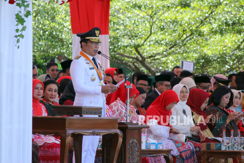 Gubernur Jawa Barat Ridwan Kamil Emil Di upacara HUT RI Gubernur Ridwan Kamil meminta untuk menitipkan Jawa Barat