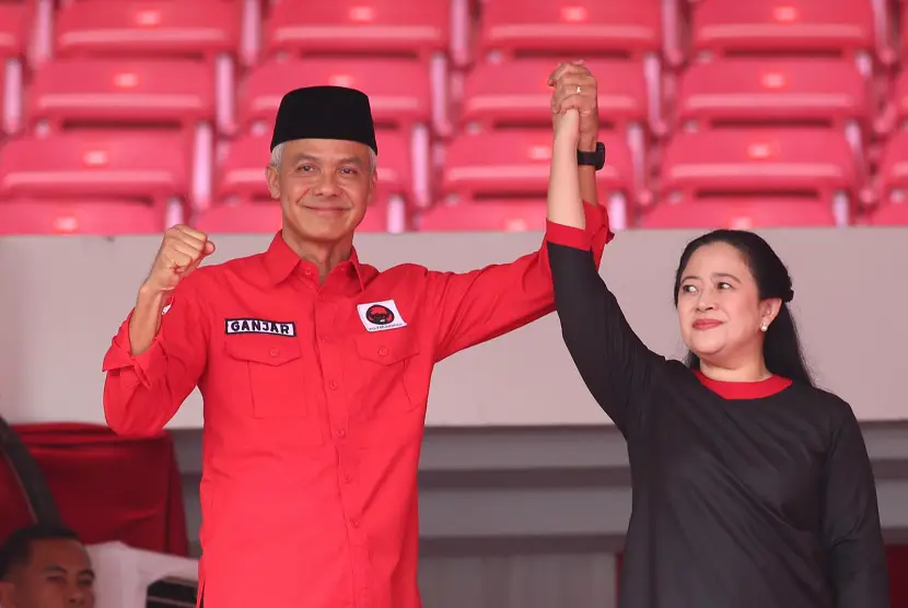 Ketua DPP PDI Perjuangan PDIP Puan Maharani memberi sapaan khusus kepada Bakal Calon Presiden Ganjar Pranowo yang disebutnya sebagai sosok paling istimewa